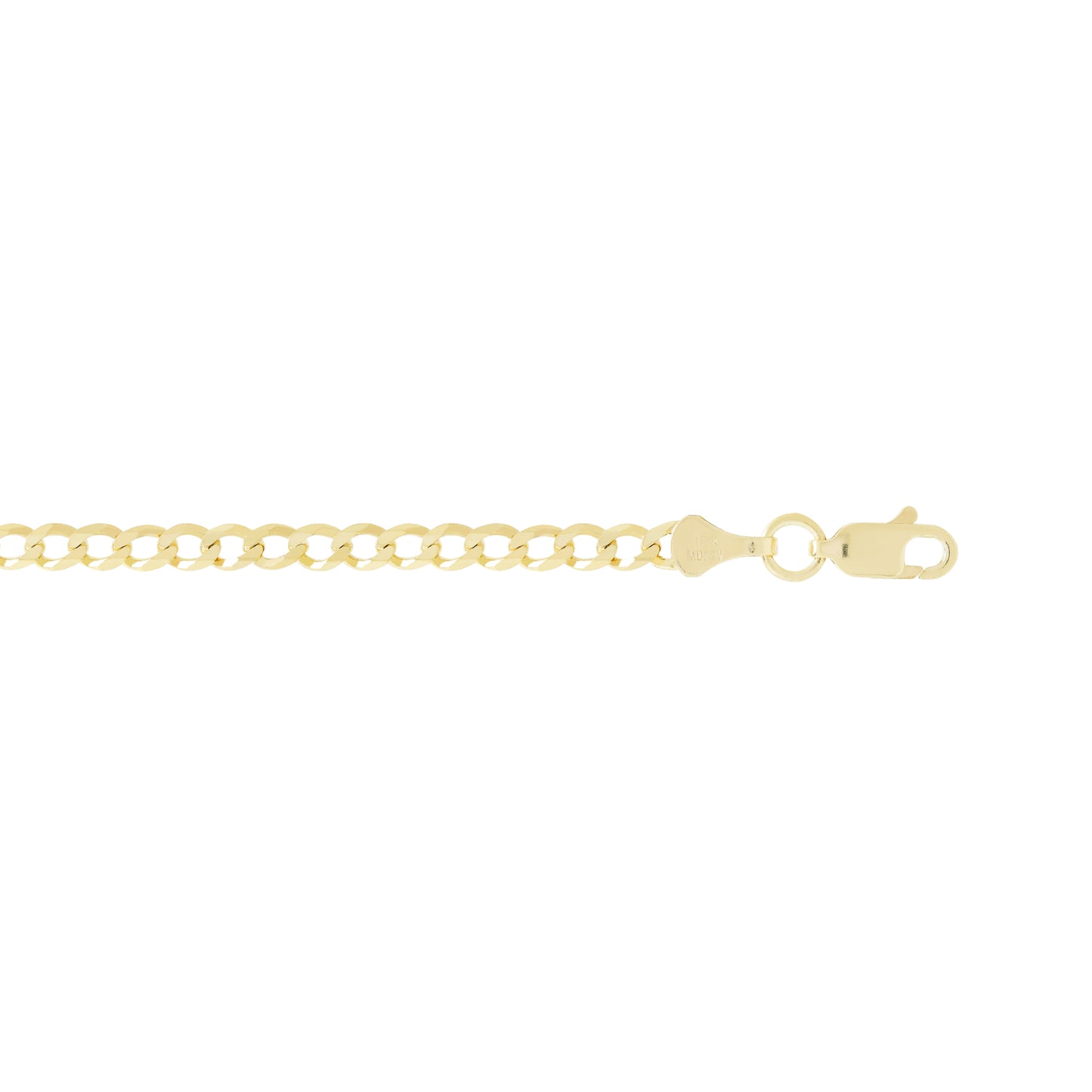 Cadena Barbada 4.5mm (Oro sólido 10k)