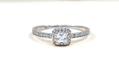 Anillo de Compromiso Diamantes Naturales