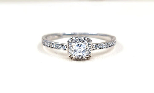 Anillo de Compromiso Diamantes Naturales