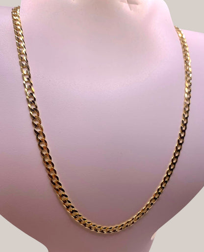 Cadena Barbada 4.5mm (Oro sólido 10k)