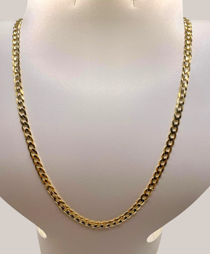 Cadena Barbada 4.5mm (Oro sólido 10k)