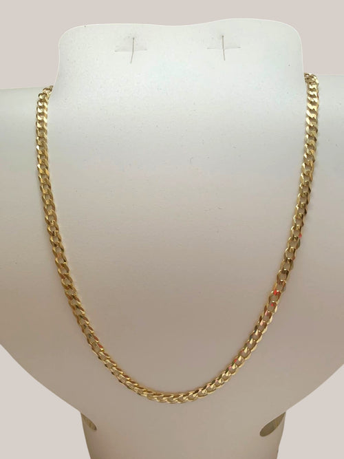 Cadena Barbada 4.5mm (Oro sólido 10k)