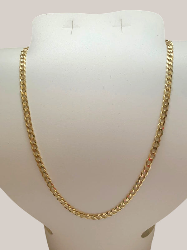 Cadena Barbada 4.5mm (Oro sólido 10k)